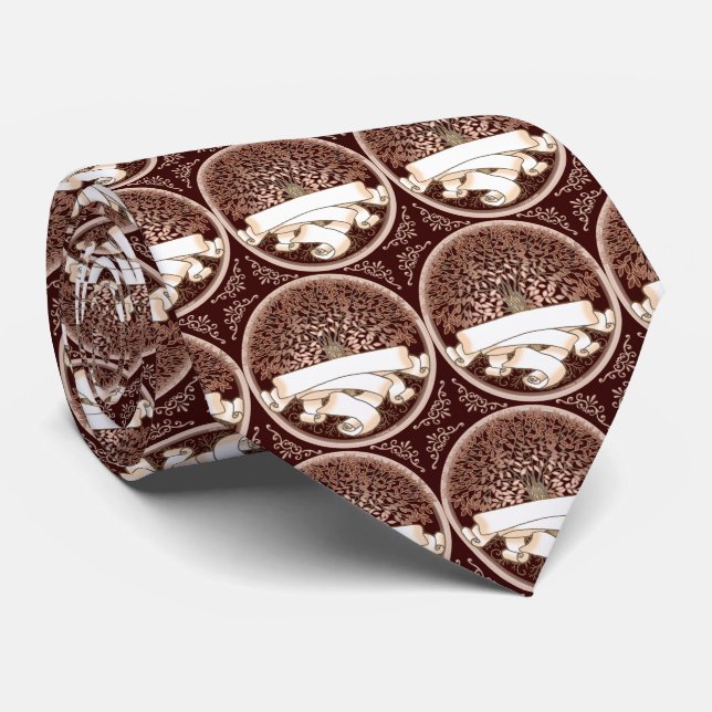 Familj Träd Efternamn Slips (Rullad)