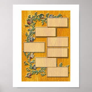 Familj Träd V1 Poster