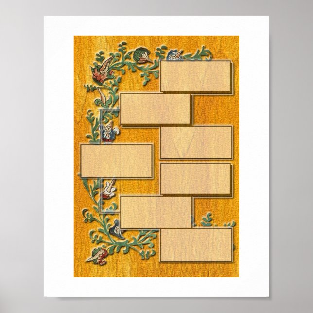 Familj Träd V1 Poster (Framsidan)