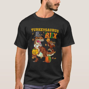 Familj Turkiet Saurus Rex Funny Dinosaur t Rex Tha Shirt