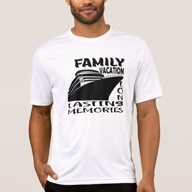 FAMILJ VACATION LÅNGT LASTING MEMORIES. T SHIRT (Framsida)