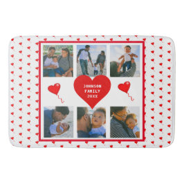 Familj Valentine Home Photo Personlig Collage Fami Badrumsmatta