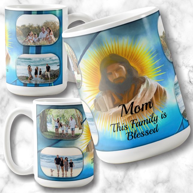Familj välsignad med Mamma 0916 Kaffemugg (Skapare uppladdad)