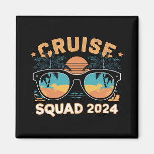 Familj Vänner Semester Kryssning Fartyg Resa 2024 Magnet