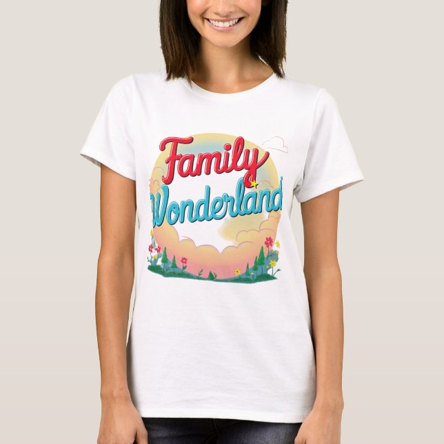 Familj Wonderland T Shirt (Framsida)