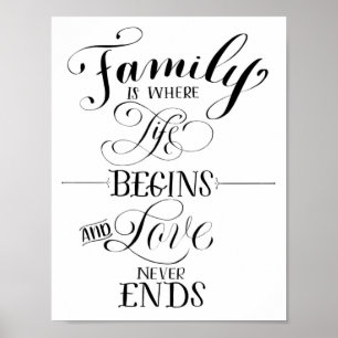 Familjaffisch Poster
