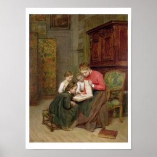 Familjalbum, 1869 (olja på kanfas) poster