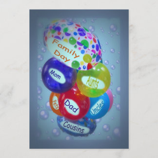 Familjdaginbjudan Inbjudningar