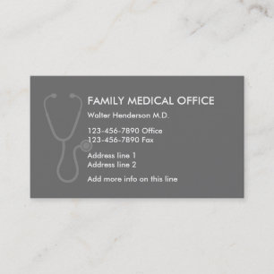 Familjdoktor Visitkort
