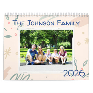 Familje Anpassad Foto 2026 Kalender