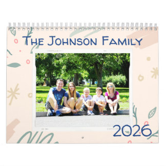 Familje Anpassad Foto 2026 Kalender