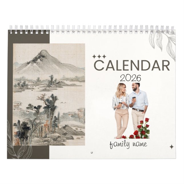 Familje Anpassningsbar Kalender (Omslag)