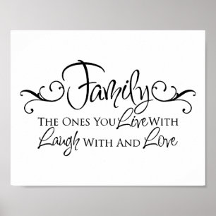 Familje- och Kärlek-offert Poster
