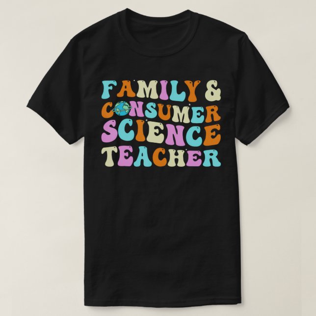 Familje- och konsumentforskningsteamet för lärare  t shirt (Design framsida)