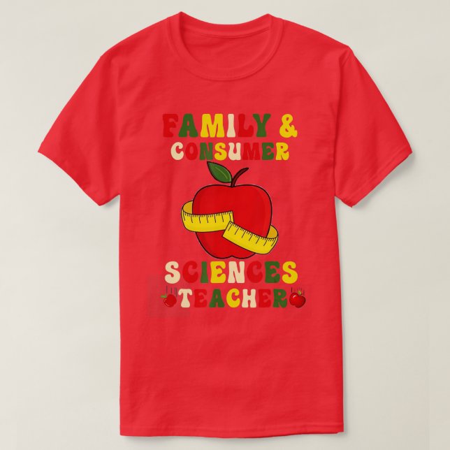 Familje- och konsumentforskningsteamet för lärare  t shirt (Design framsida)