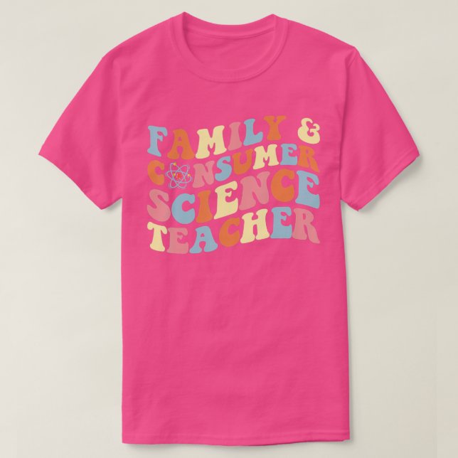 Familje- och konsumentvetenskapsfakter Lärare Retr T Shirt (Design framsida)