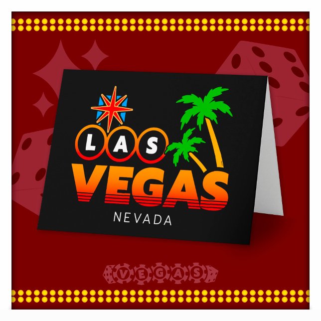 Familje Semester Resa Souvenir Las Vegas Semester Kort (Skapare uppladdad)