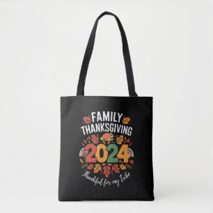 Familje tacksgiving 2024 Tacksam för min stam Tygkasse