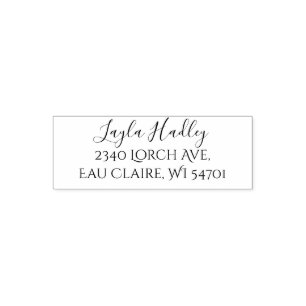 FamiljeAdressetiketter, Returetiketter Självfärgande Stämpel