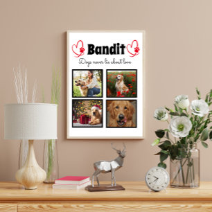Familjeanpassad fotosortering 4 för hund poster