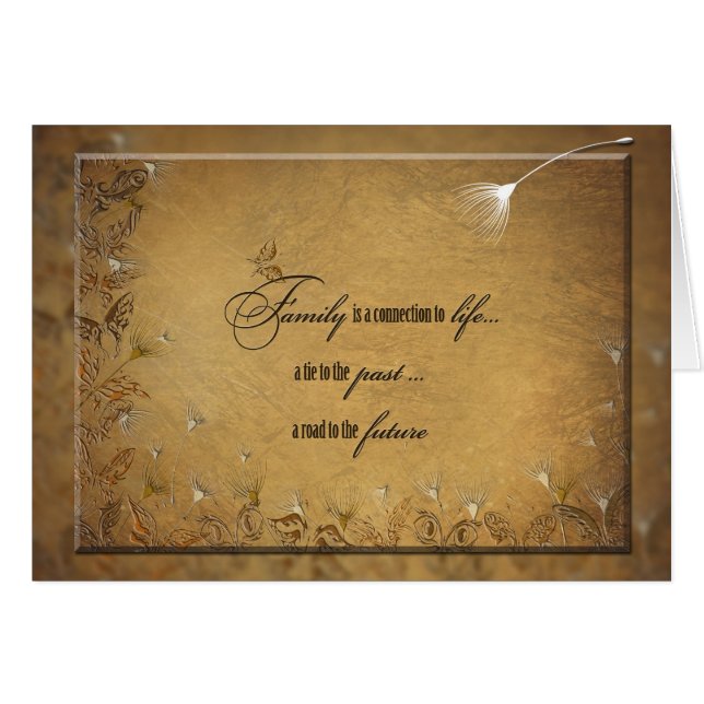 Familjeanslutning Hälsningskort (Framsidan Horizontal)