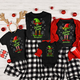 Familjeår i Namn, återförening, matchande jul, Elf T Shirt