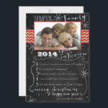 Familjeår i recensionsfotojulkort julkort<br><div class="desc">Familjeår i recensionen av fotojulkortet. Med det här familjeåret i Granska julkortet kan ditt julklapp vara en dubbla för att ge dina vänner och familj information om viktiga saker som har hänt under det gångna året.</div>