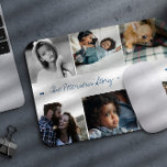 Familjeartikel 6 fotokollage modern anpassningsbar musmatta<br><div class="desc">Berätta för din familj i sex anpassningsbar bilder med en vacker tangentbordsmusmatta för att behålla dem stänga under arbetstiden.             Enkel att anpassa med foton och text!</div>