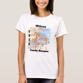 Familjeåterförenad avfärgad fotoVintage Handflatan T Shirt