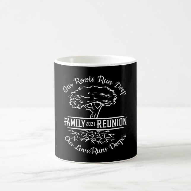Familjeåterförening 2021 Family Träd Heart Roots Kaffemugg (Center)
