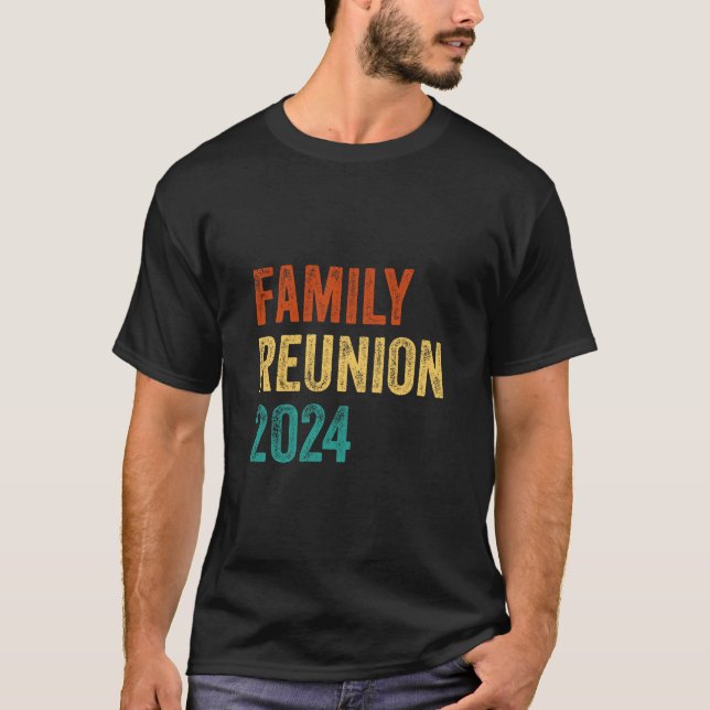 Familjeåterförening 2024 Retro-familjmatchningsåte T Shirt (Framsida)