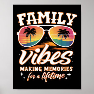 Familjeåterförening 2025 Family Vibes Skapar minne Poster