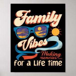 Familjeåterförening 2025 Family Vibes Skapar minne Poster