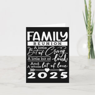 Familjeåterförening 2025 Funny Family Älskare Kort