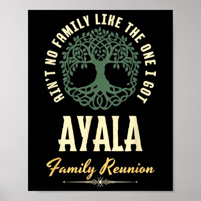 Familjeåterförening 2025 Matching Design - Ayala Poster (Framsidan)