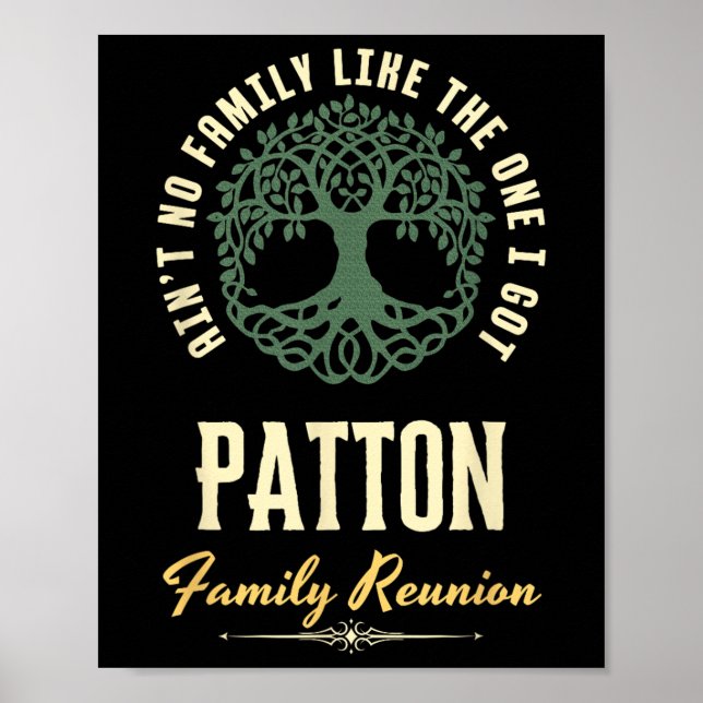 Familjeåterförening 2025 Matching Design - Patton Poster (Framsidan)