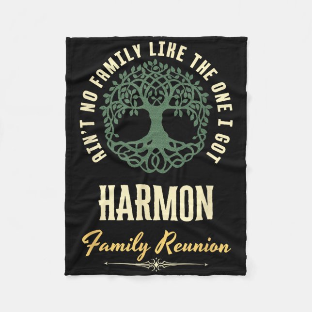 Familjeåterförening 2025 - Matchningsdesign - Harm Fleecefilt (Framsidan)