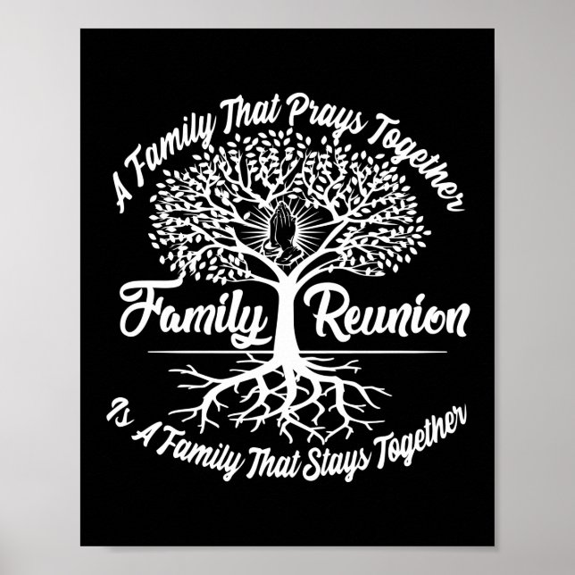 Familjeåterförening A Family Prays Together Poster (Framsidan)