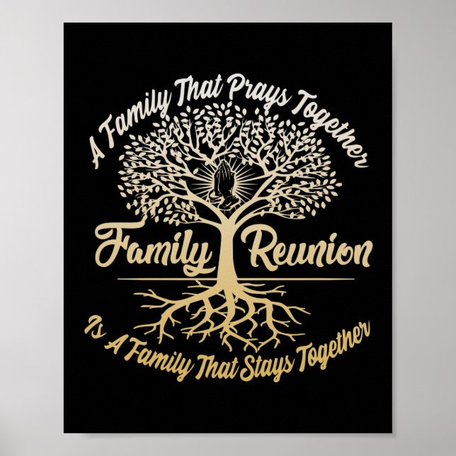 Familjeåterförening A Family Prays Together Poster (Framsidan)