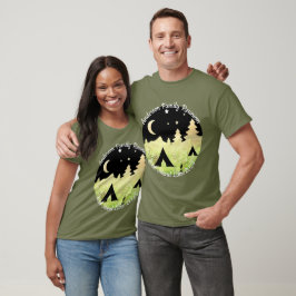Familjeåterförening anpassade camping T-Shirt