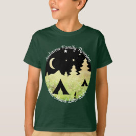 Familjeåterförening anpassade campingplats T-Shirt
