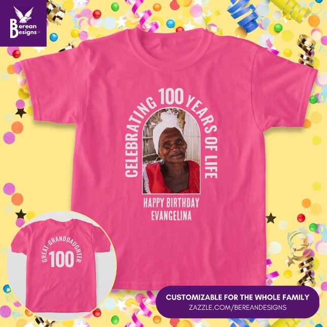 Familjeåterförening Anpassningsbar Matching Birthd T Shirt (Matching Family Birthday T-Shirt with Customizable Text and Photo. Ideal for reunions & milestones.)
