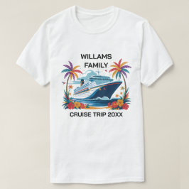 Familjeåterförening Anpassningsbar Resa Cruise Fam T Shirt