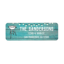 Familjeåterförening, årlig BBQ Barbecue Rustic