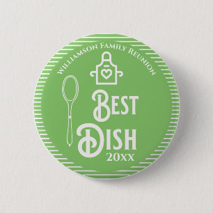 Familjeåterförening Award bästa Potluck Dish Knapp