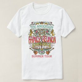 Familjeåterförening band Retro 70s Anpassningsbar T Shirt