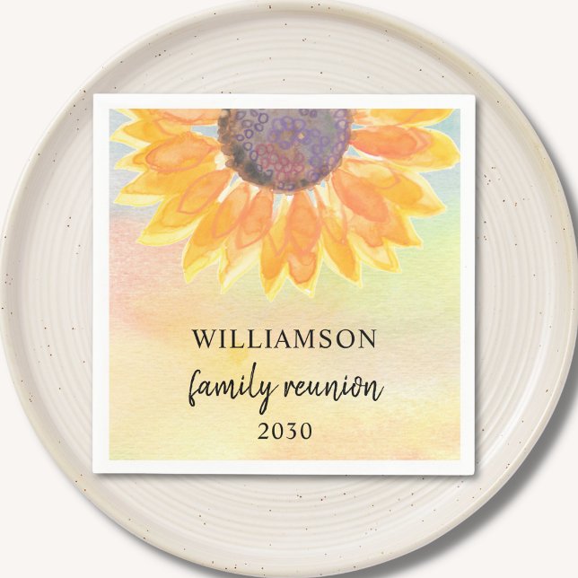 Familjeåterförening, Blommigt Pappersservett (Skapare uppladdad)