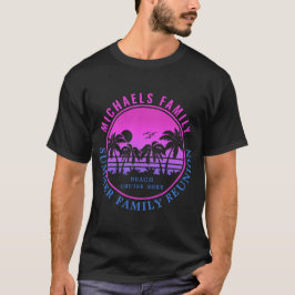 Familjeåterförening - Boeach Cruise Sunset Vacatio T Shirt