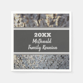 Familjeåterförening Dinner Cocktail Snakeskin Mosa Pappersservett