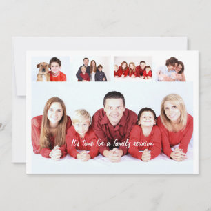 Familjeåterförening DIY 5-foto - informell samlag Tack Kort